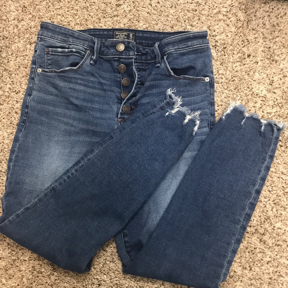 Abercrombie & Fitch Simone High Rise Ankle Jeans